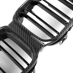 MHC+ BMW F87 M2 Competition Premium Front Grille – Pre-Preg Carbon & Gloss Black (2018–2020) KONG PERFORMANCE