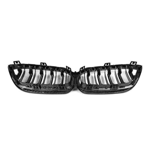 MHC+ BMW F87 M2 Competition Premium Front Grille – Pre-Preg Carbon & Gloss Black (2018–2020) KONG PERFORMANCE
