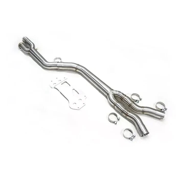 BMW G87 M2 Single Midpipe & Under Brace – Rustfritt Stål