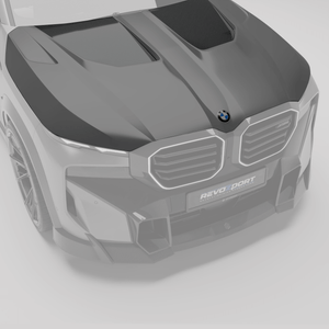 BMW XM G09 carbon fiber hood installed