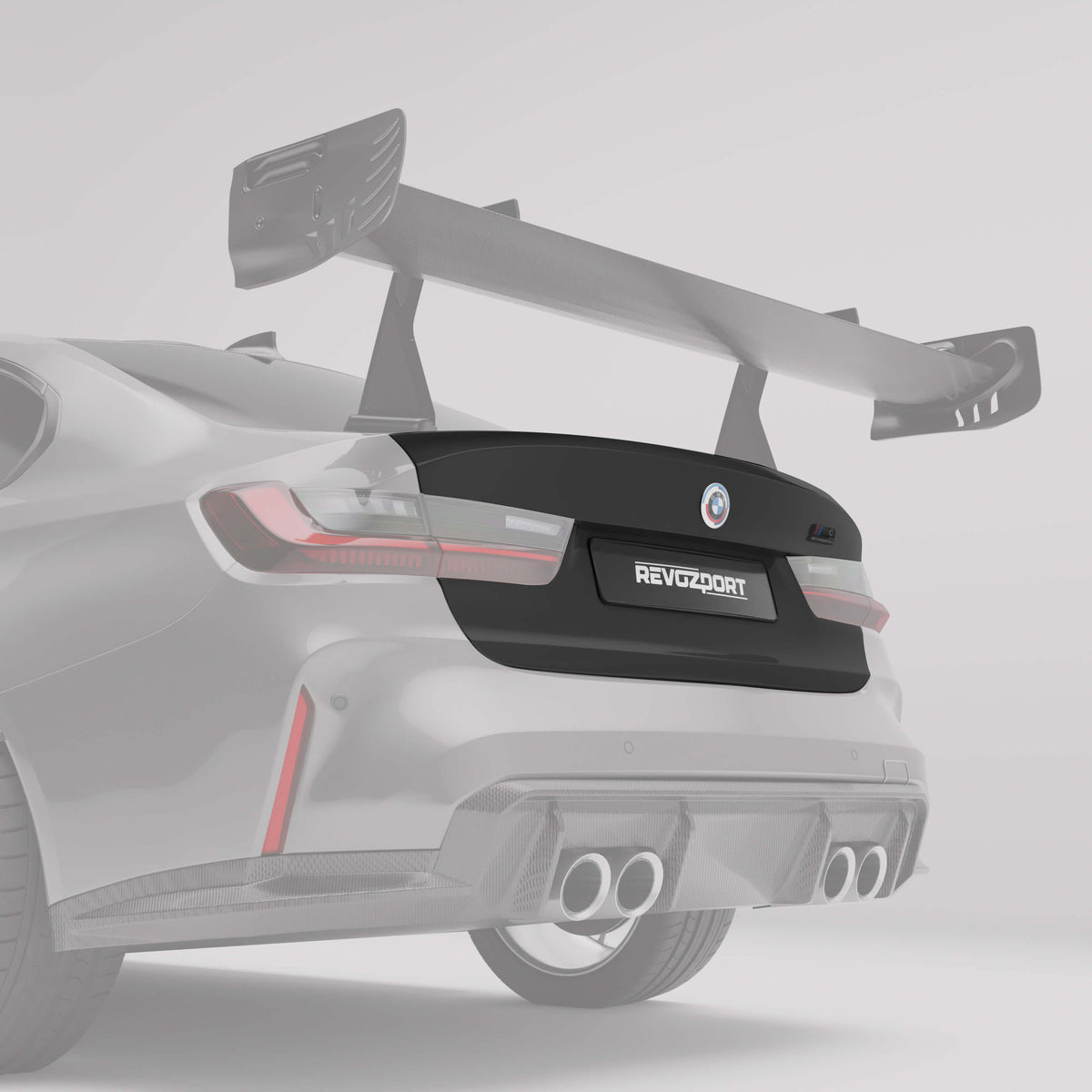 BMW M3 G80 Carbon Fiber Track Edition Trunk Component Highlight Rendering
