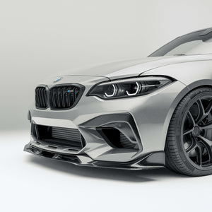Rendering of a Detail View from the Front and Side of the BMW M2 F87 Competition Edition Carbon Fiber Bumper Inserts