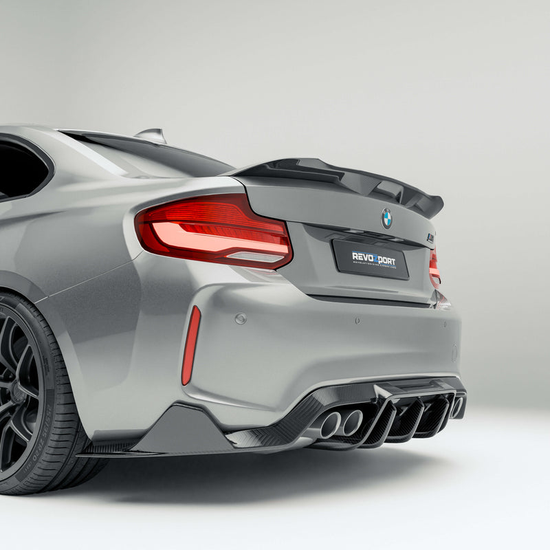 Rendering of the Rear Section of the BMW M2 F87 Competition Edition Carbon Fiber Rear Wing