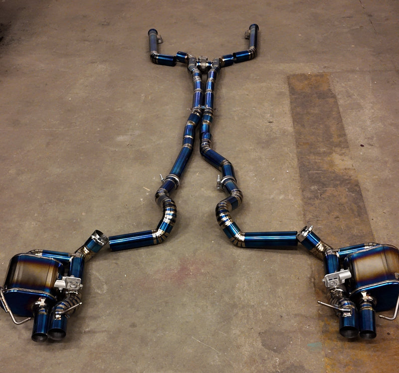KONG Titanium Catback Eksosanlegg - Mercedes C63/C63s W205