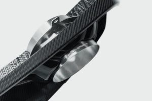 Techart Porsche 992.2 Carrera Rear Diffuser CFC — nærbilde carbon weave