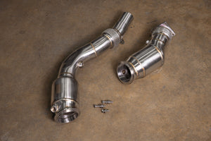 Valvetronic Designs 400 Cell Catted Downpipes – BMW M2 Competition, M3 F80, M4 F82, F83 (S55)