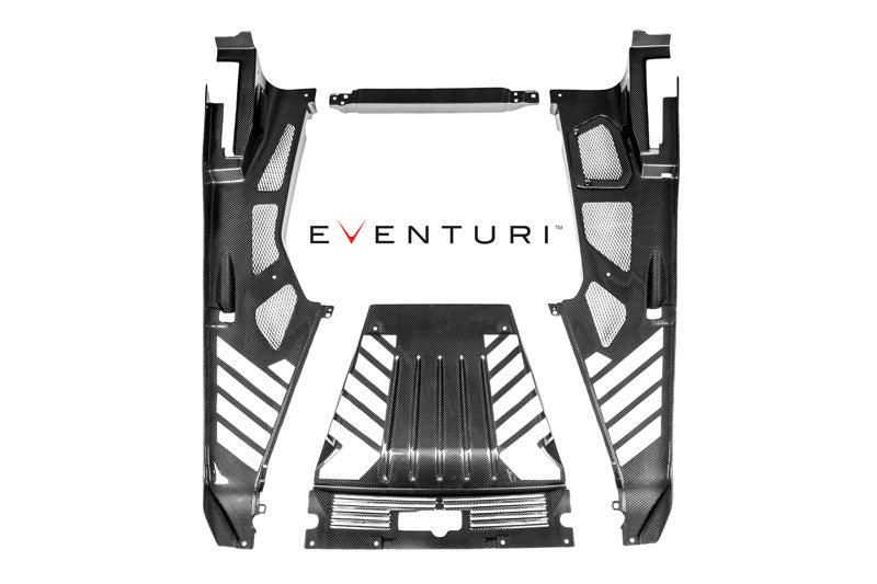 Eventuri Lamborghini Huracan karbon Engine Cover sett Matte Finish