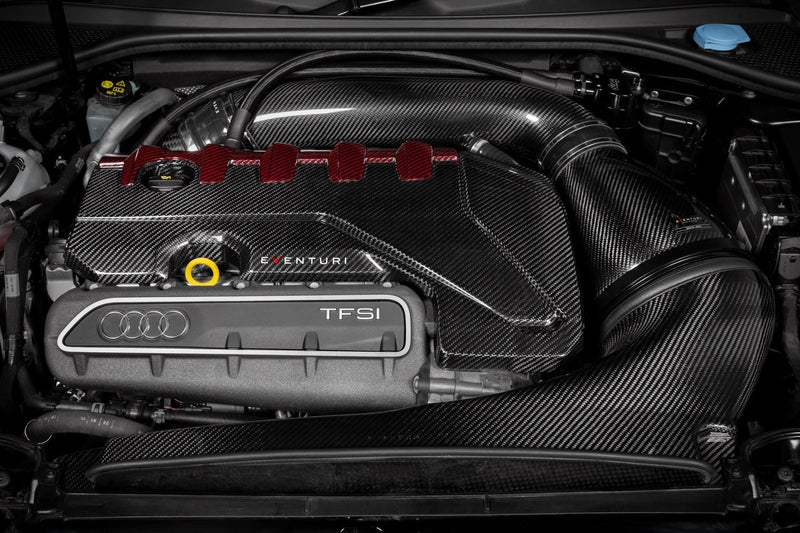 Eventuri Audi RS3 Gen 2 / TTRS 8S Black og Red Engine Cover