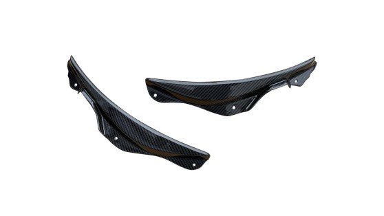 Novitec Ferrari SF90 frontstøtfanger attachment lateral visible karbon