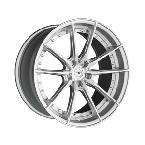 SixNine FF-THREE felgsett - BMW 5-serie G30/G31 21" - HyperSilver - halvvinkel