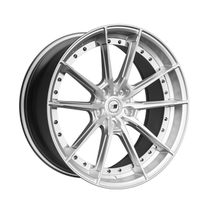 SixNine FF-THREE felgsett - BMW X5/X6/X7 G05/G06/G07 - HyperSilver - foran, halvvinkel