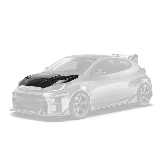 ADRO Toyota GR Yaris Prepreg Carbon Hood Gen 1 Gen 2 — frontperspektiv