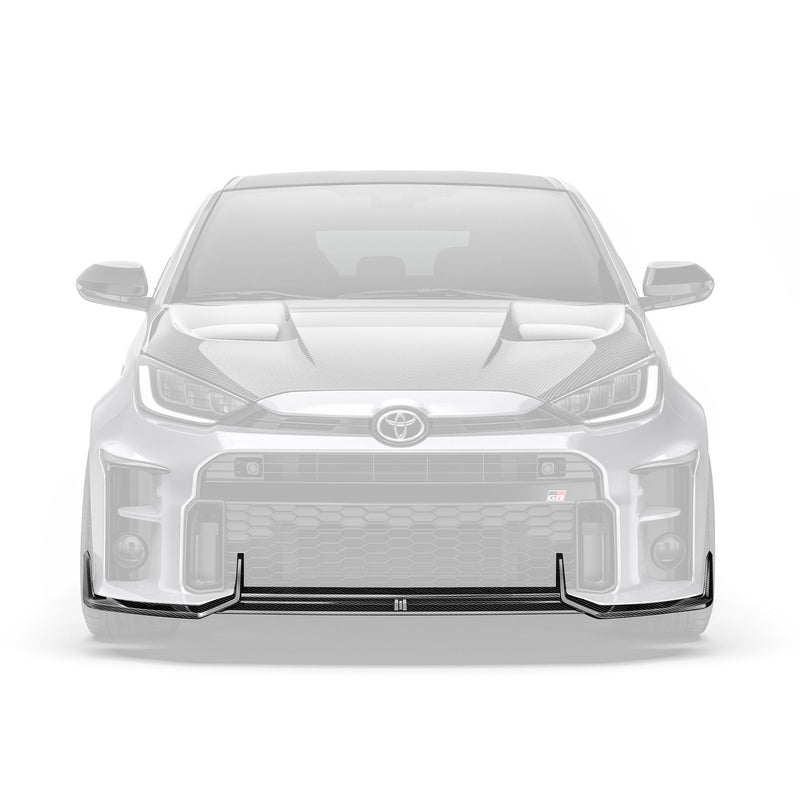 ADRO Toyota GR Yaris Gen 1 Front Lip Carbon Fiber — frontperspektiv