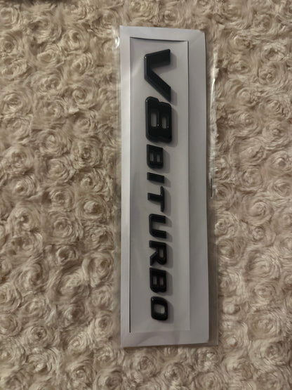 Svart AMG Emblem Sett – C63S / V8 BITURBO – Komplett Kit
