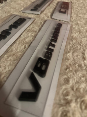 Svart AMG Emblem Sett – C63S / V8 BITURBO – Komplett Kit KONG PERFORMANCE