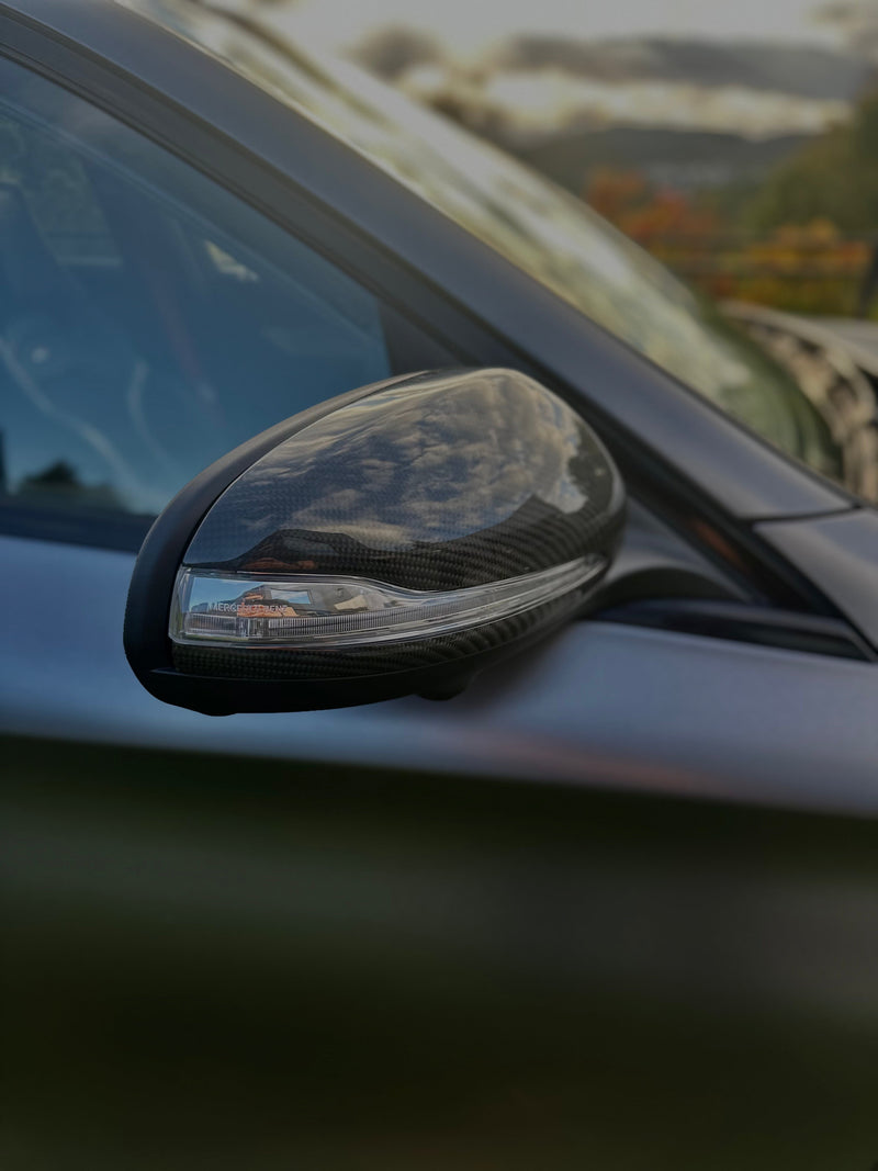 KONG Carbon Mirror Caps – Mercedes-Benz W205 / W213 / C238 / W222 / C257 KONG PERFORMANCE