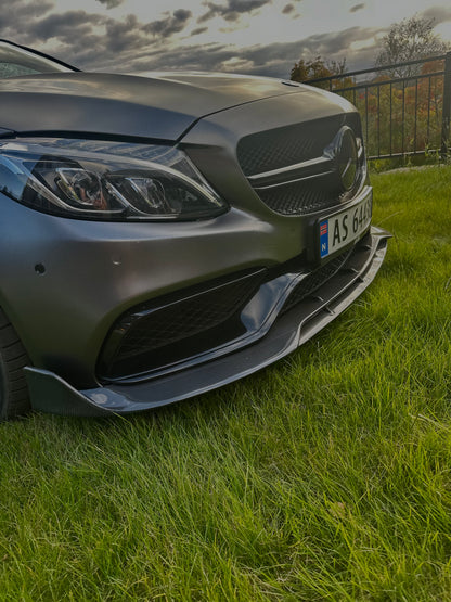 KONG Carbon B Style Frontleppe – Mercedes-AMG C63 W205 Sedan/Stasjonsvogn (2015–2021)