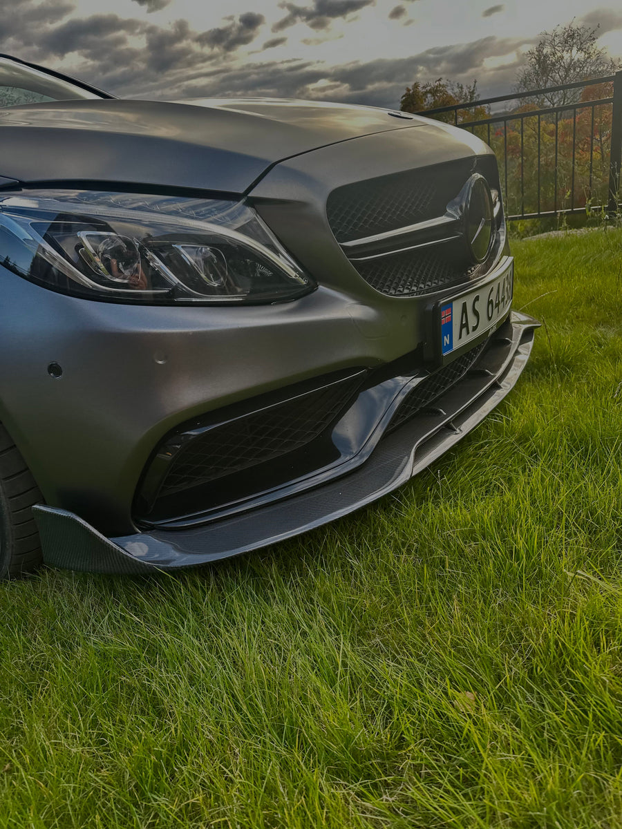 KONG Carbon B Style Frontleppe – Mercedes-AMG C63 W205 Sedan/Stasjonsvogn (2015–2021) KONG PERFORMANCE