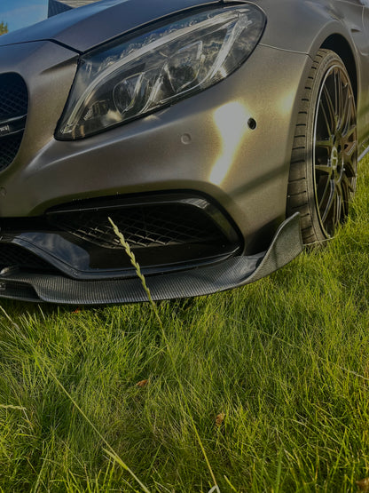 KONG Carbon B Style Frontleppe – Mercedes-AMG C63 W205 Sedan/Stasjonsvogn (2015–2021)