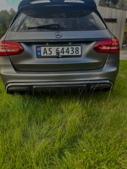 KONG Carbon B Style Diffuser – Mercedes-Benz C-Klasse W205 Sedan/Stasjonsvogn (2014–2021)