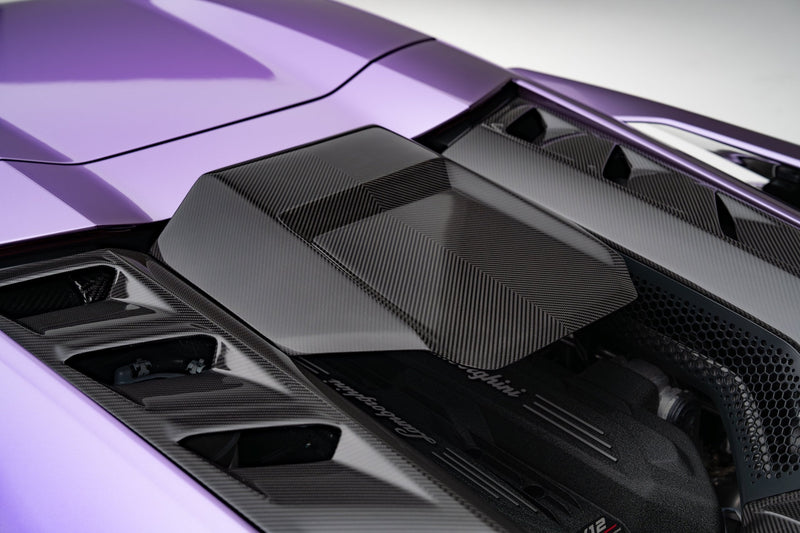 Novitec Lamborghini Revuelto Air-scoop supports the negative lift visible karbon