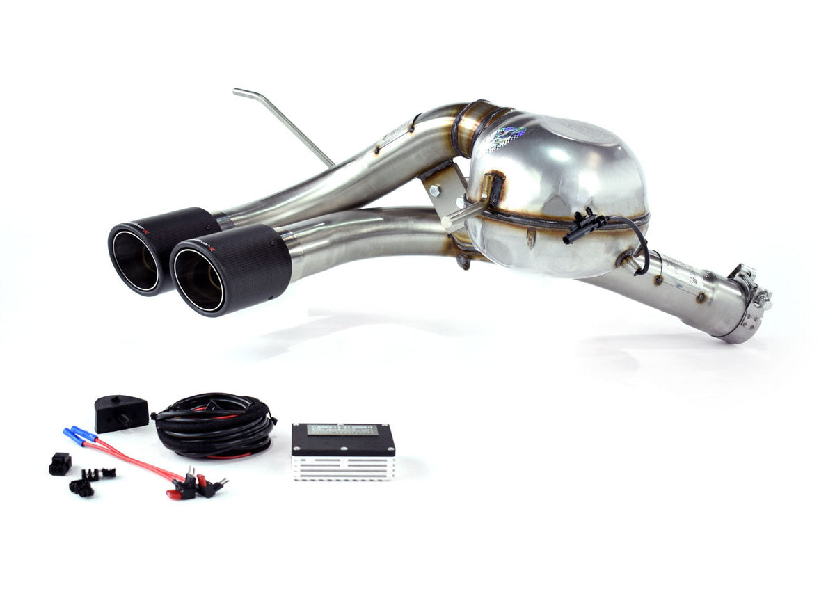 QuickSilver Land Rover Defender D200 D240 D250 D300 90 & 110 sportseksosanlegg med Sound Generator