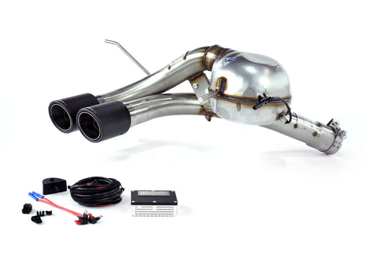 QuickSilver Land Rover Defender D200 D240 D250 D300 90 & 110 sportseksosanlegg med Sound Generator