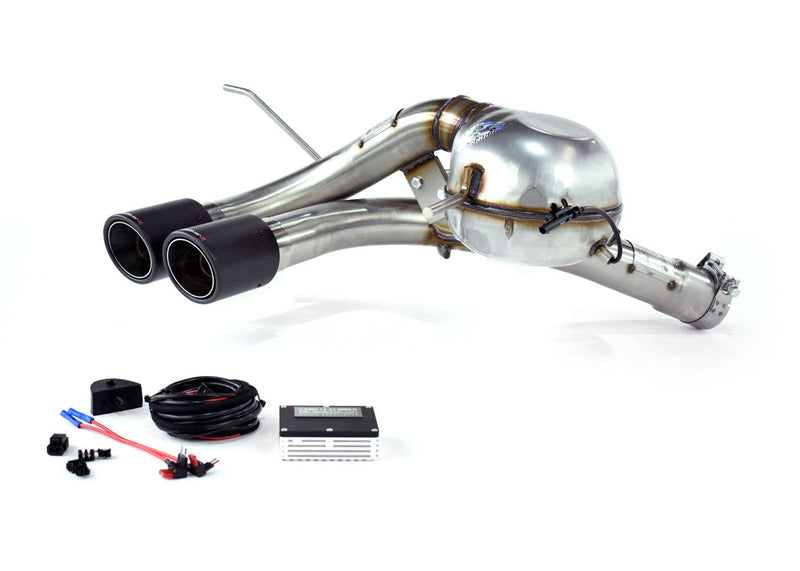 QuickSilver Land Rover Defender D200 D240 D250 D300 90 & 110 sportseksosanlegg med Sound Generator