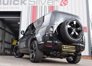 QuickSilver Land Rover Defender P525 V8 130 sportseksosanlegg med Sound Architect