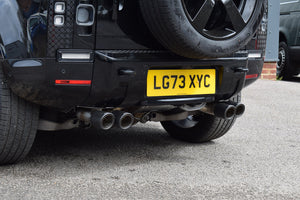 QuickSilver Land Rover Defender P525 V8 110 sportseksosanlegg med Sound Architect