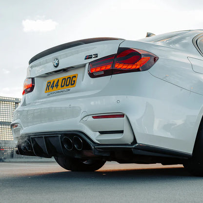 MHC+ BMW M3/M4 Aggressive 3-Piece Rear Diffuser – Pre-preg Carbon Fibre (F80/F82/F83)