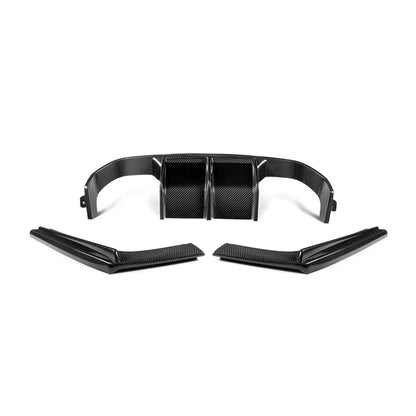 MHC+ BMW M3/M4 Aggressive 3-Piece Rear Diffuser – Pre-preg Carbon Fibre (F80/F82/F83)