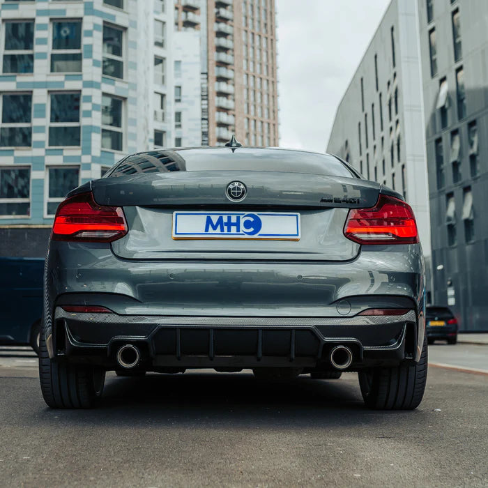 MHC+ BMW F22/F23 M235i & M240i Ultra Aggressive Rear Diffuser – Pre-Preg Carbon Fibre