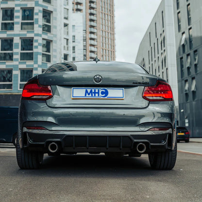 MHC+ BMW F22/F23 M235i & M240i Ultra Aggressive Rear Diffuser – Pre-Preg Carbon Fibre