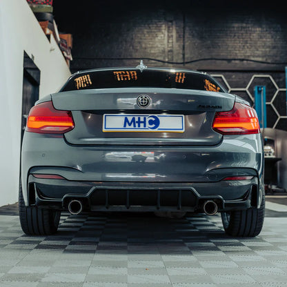 MHC+ BMW F22/F23 M235i & M240i Ultra Aggressive Rear Diffuser – Pre-Preg Carbon Fibre