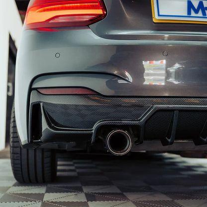 MHC+ BMW F22/F23 M235i & M240i Ultra Aggressive Rear Diffuser – Pre-Preg Carbon Fibre