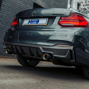 MHC+ BMW F22/F23 M235i & M240i Ultra Aggressive Rear Diffuser – Pre-Preg Carbon Fibre KONG PERFORMANCE