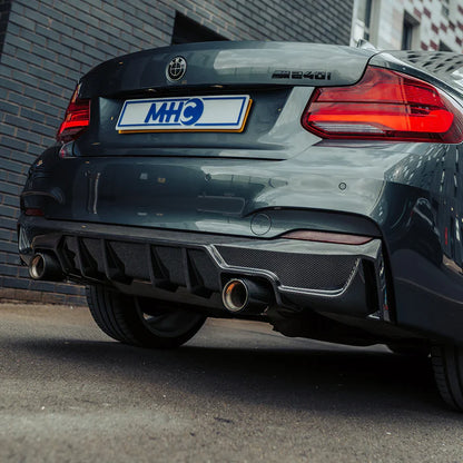 MHC+ BMW F22/F23 M235i & M240i Ultra Aggressive Rear Diffuser – Pre-Preg Carbon Fibre