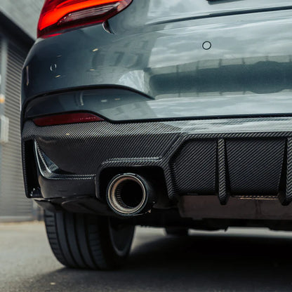 MHC+ BMW F22/F23 M235i & M240i Ultra Aggressive Rear Diffuser – Pre-Preg Carbon Fibre