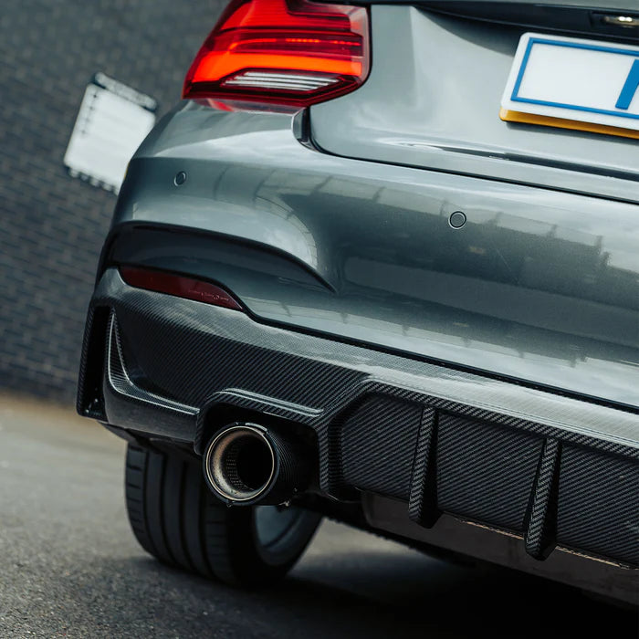 MHC+ BMW F22/F23 M235i & M240i Ultra Aggressive Rear Diffuser – Pre-Preg Carbon Fibre