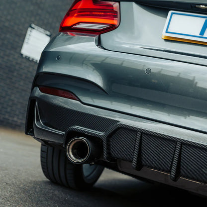 MHC+ BMW F22/F23 M235i & M240i Ultra Aggressive Rear Diffuser – Pre-Preg Carbon Fibre