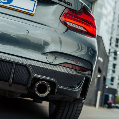 MHC+ BMW F22/F23 M235i & M240i Ultra Aggressive Rear Diffuser – Pre-Preg Carbon Fibre