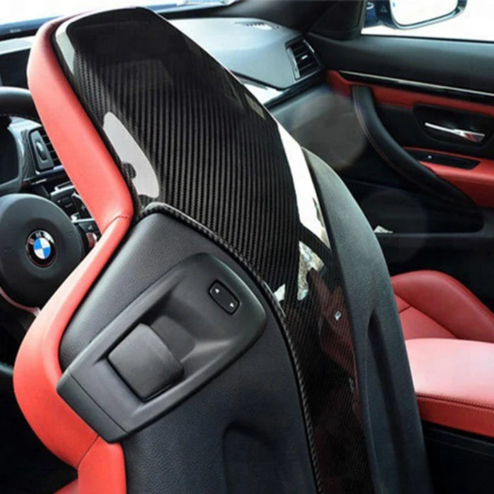 MHC+ BMW M2/M3/M4 Seat Back Covers – Pre-preg Carbon Fibre (F87/F80/F82/F83)