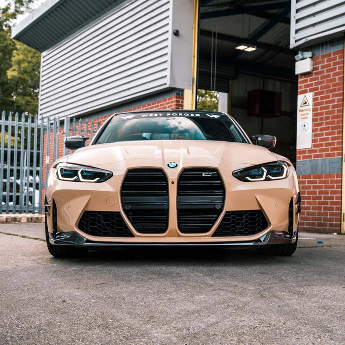 MHC+ BMW M3/M4 Performance Style Front Splitter – Pre-Preg Carbon (G80/G81/G82/G83)