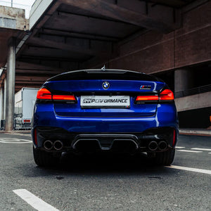 MHC+ BMW M5/5-serie Ducktail Style bakspoiler i pre-preg carbon (F90/G30) KONG PERFORMANCE
