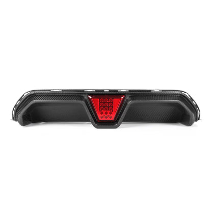 MHC+ BMW M5 F90 LCI CS Style Rear Diffuser m/ LED – Pre-preg carbon fibre