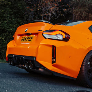 MHC+ BMW M2 G87 Edition 1 Rear Diffuser – 3-delt i gloss pre-preg carbon (G87) KONG PERFORMANCE