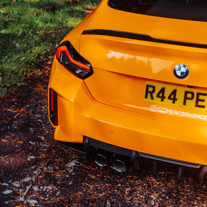 MHC+ BMW M2 G87 Edition 1 Rear Diffuser – 3-delt i gloss pre-preg carbon (G87) KONG PERFORMANCE