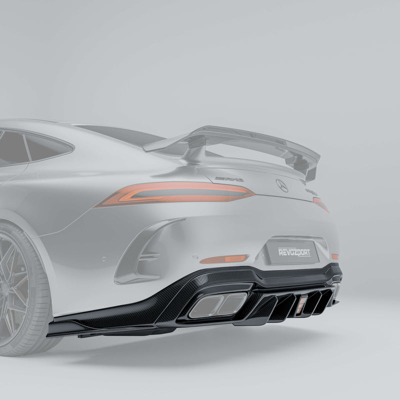 Mercedes-AMG GT 63 S X290 Carbon Fiber Rear Diffuser with high-gloss finish
