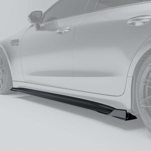 Mercedes-AMG GT 63 S X290 Carbon Fiber Side Skirts installed view